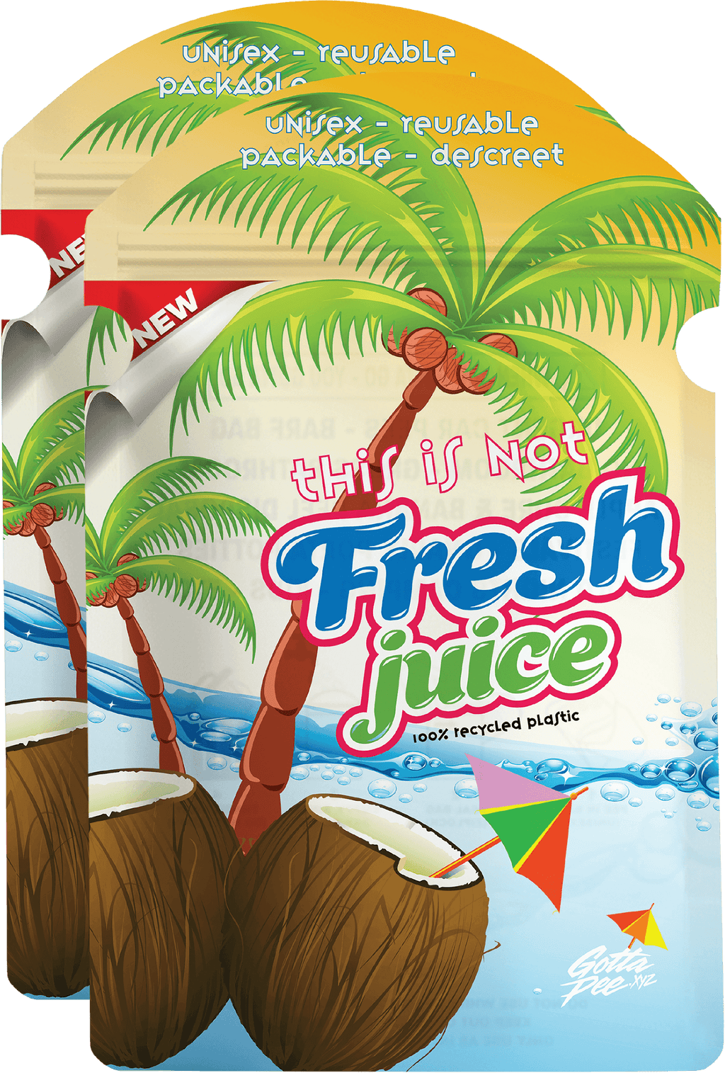 Tropical Pee Bag - 2 Pack