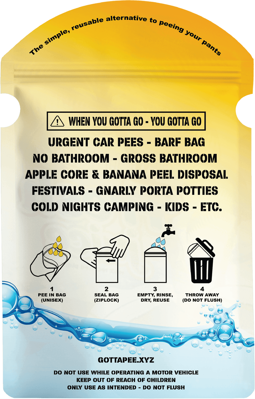 Tropical Pee Bag - 2 Pack